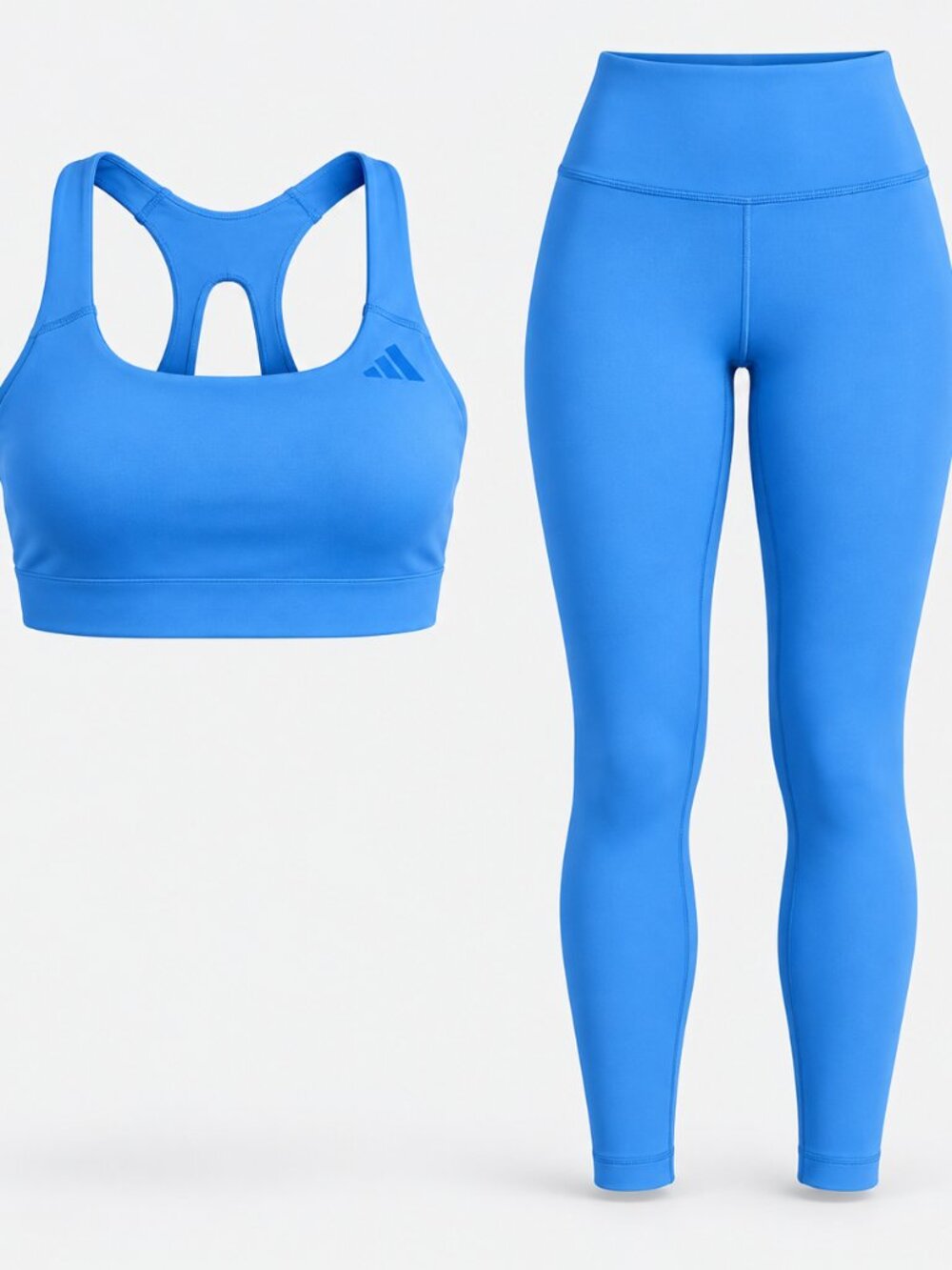 Adidas Women’s XS Blue Sports Bra Leggings 2-Piece Set NWT